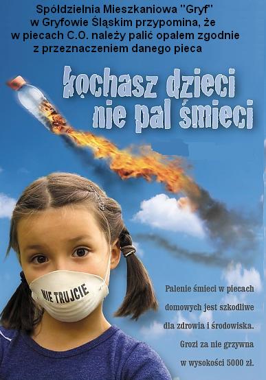 Nie pal śmieci.